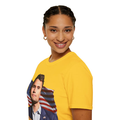 Charlie Kirk, Healthy Debate Light colors Unisex T-Shirt by theGreenDragonTavern.shop