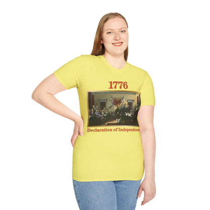 Declaration of Independence Light colors Unisex T-Shirt by theGreenDragonTavern.shop