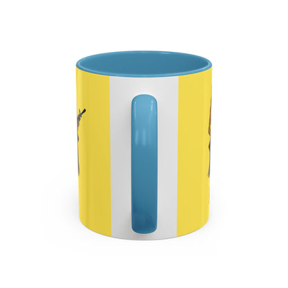 Hula Girl Packin' Heat Pineapple Accent Mug by theGreenDragonTavern.shop