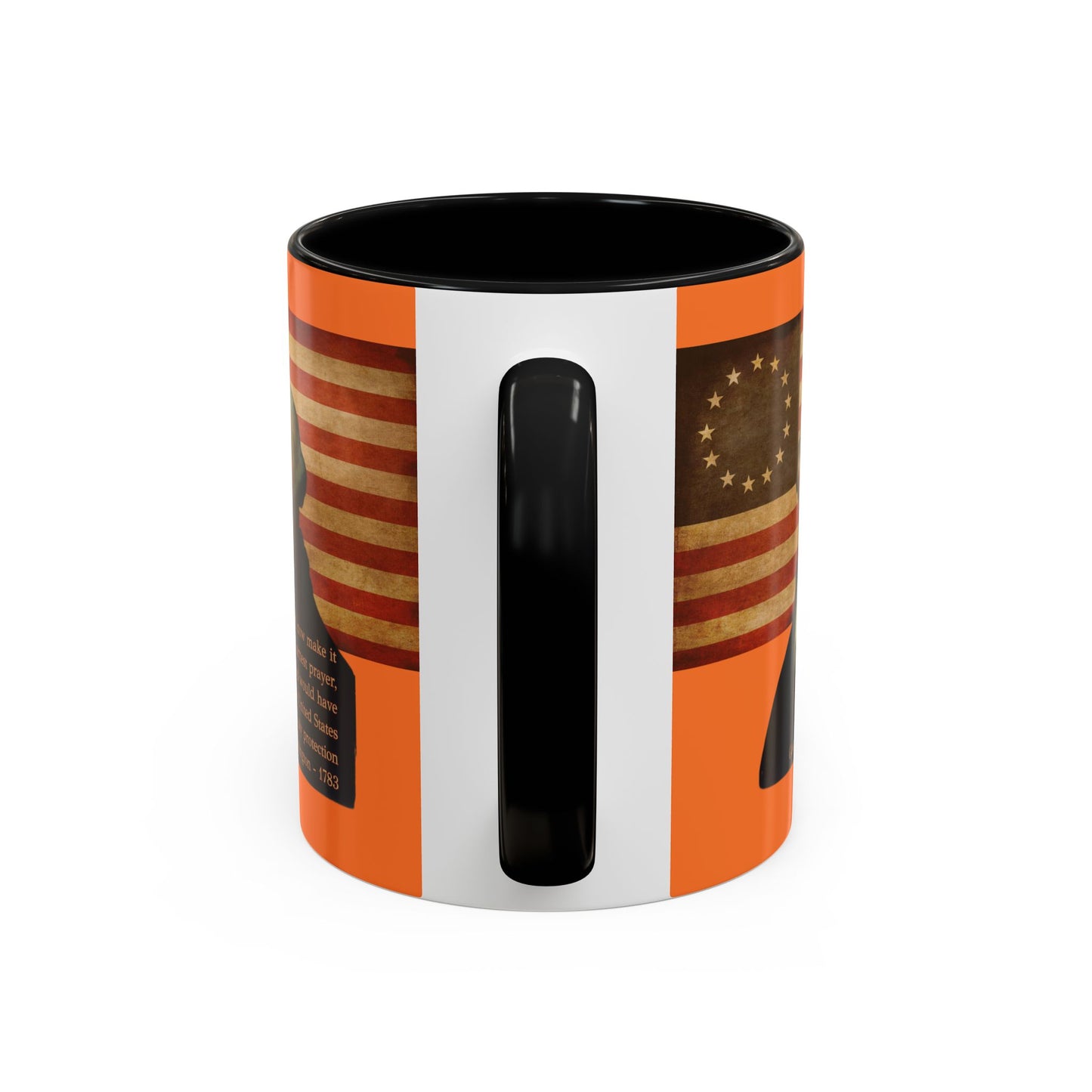 Washington's Earnest Prayer Orange Accent Mug by theGreenDragonTavern.shop