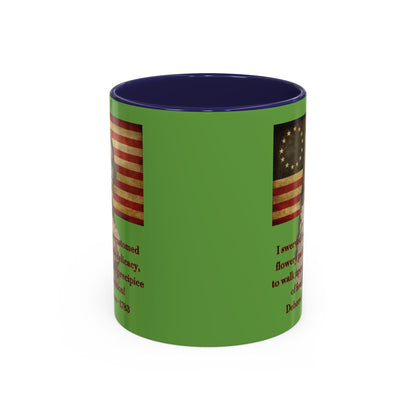 Deborah Sampson, America's Mulan Green Accent Mug by theGreenDragonTavern.shop