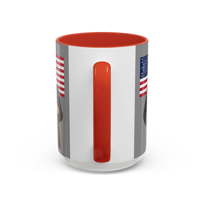 "Traitors and Patriots" Ulysses Grant Grey Accent Mug by theGreenDragonTavern.shop