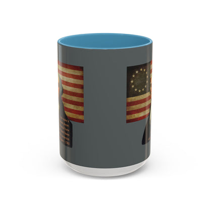 Washington's Earnest Prayer Grey Accent Mug by theGreenDragonTavern.shop