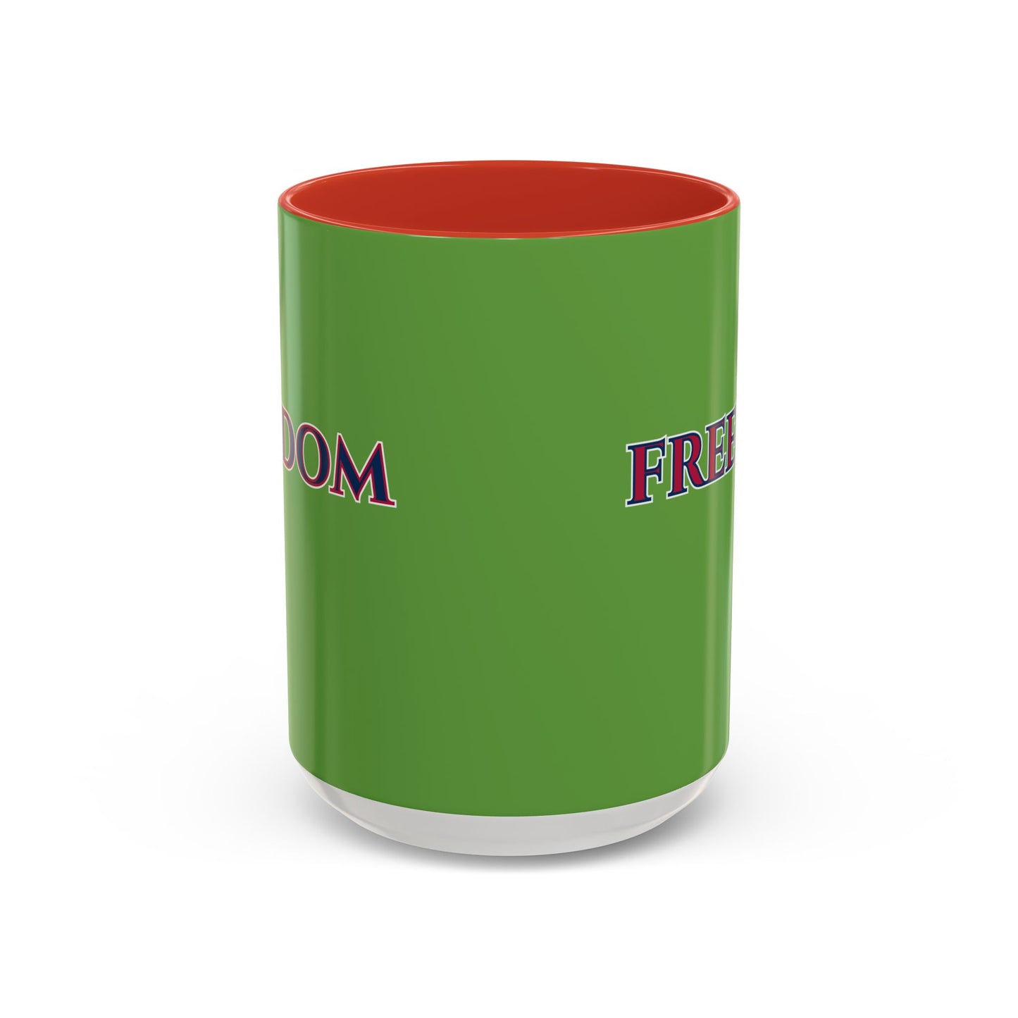 Freedom, Green Accent Mug by theGreenDragonTavern.shop