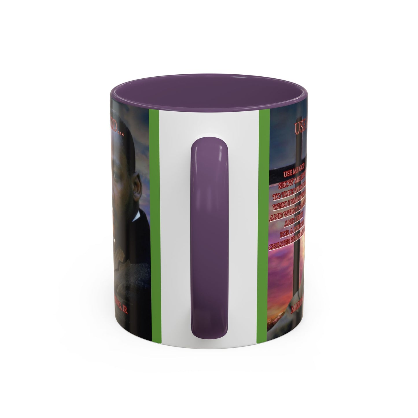 Use Me God, MLK Jr Green Accent Mug by theGreenDragonTavern.shop