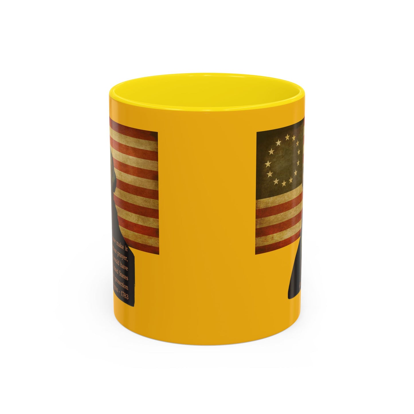 Washington's Earnest Prayer Yellow Accent Mug by theGreenDragonTavern.shop