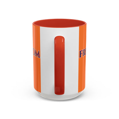 Freedom, Orange Accent Mug by theGreenDragonTavern.shop