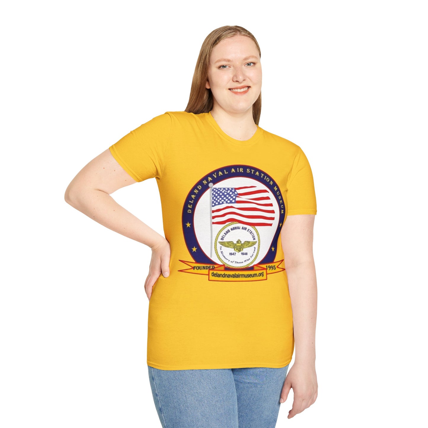 DeLand Naval Air Station Museum Lighter Colors Unisex T-Shirt by theGreenDragonTavern.shop