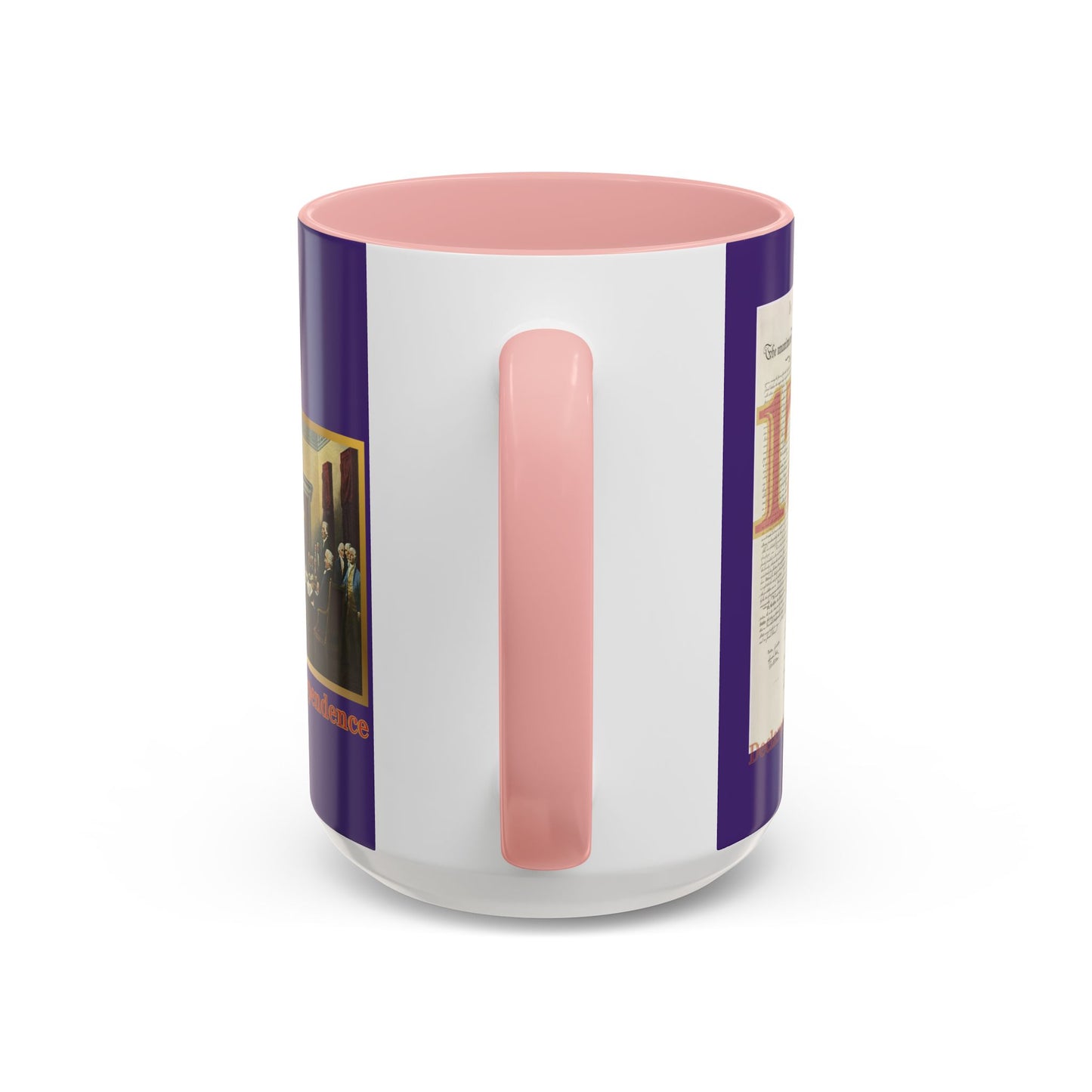 Declaration of Independence Dark Purple Accent Mug by theGreenDragonTavern.shop