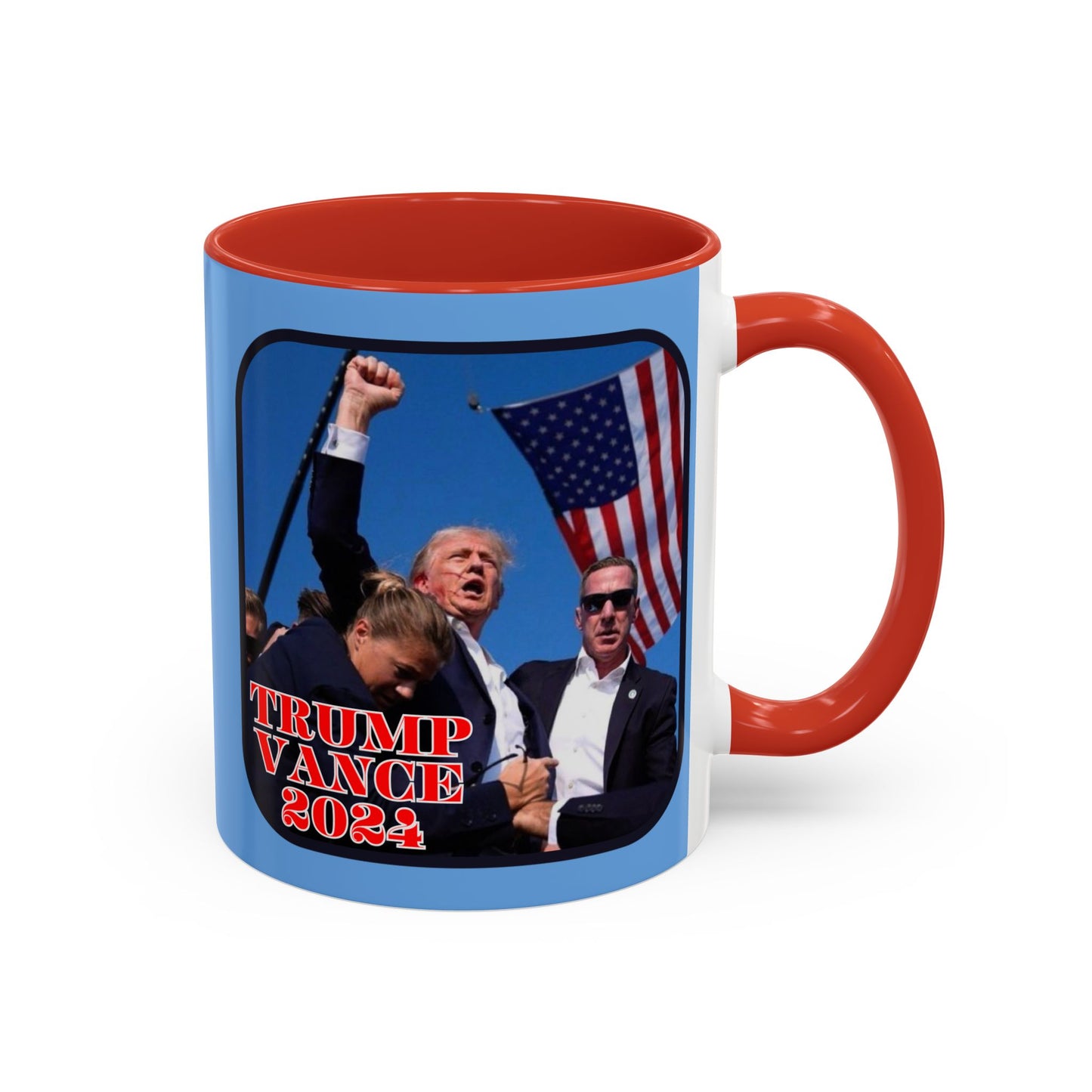 Trump and Vance 2024 Accent Mug by theGreenDragonTavern.shop