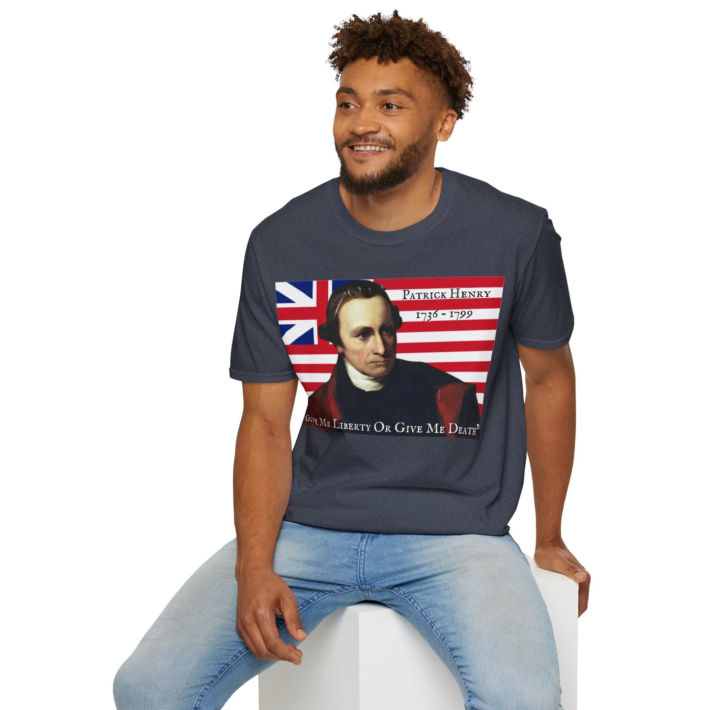 Patrick Henry Dark colors Unisex T-Shirt by theGreenDragonTavern.shop
