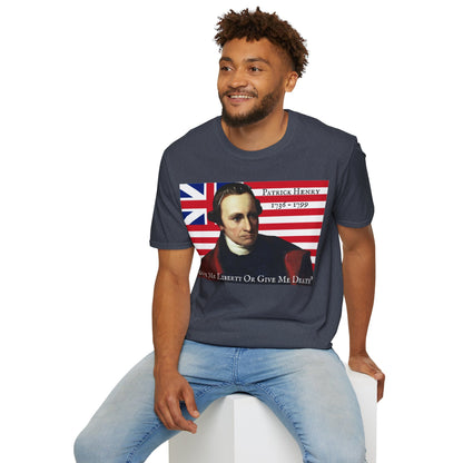 Patrick Henry Dark colors Unisex T-Shirt by theGreenDragonTavern.shop