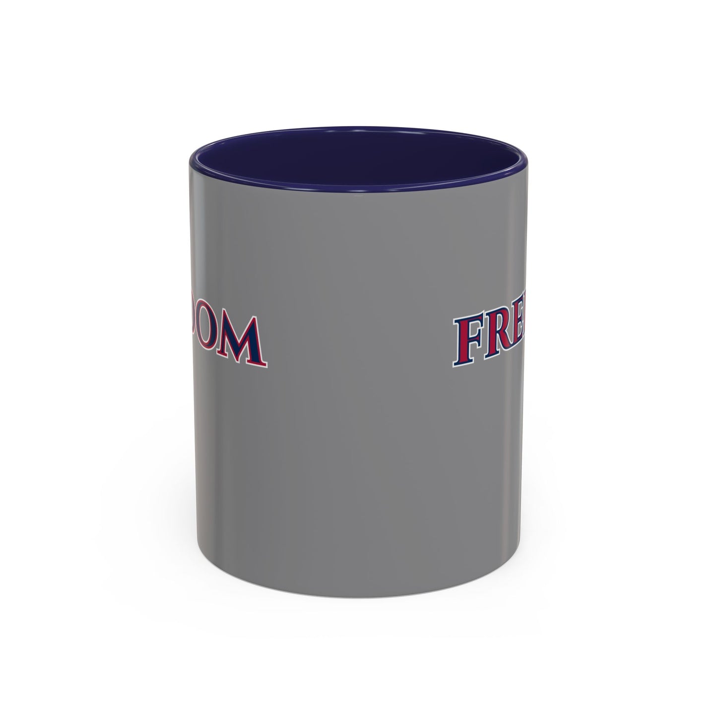 Freedom, Grey Accent Mug by theGreenDragonTavern.shop