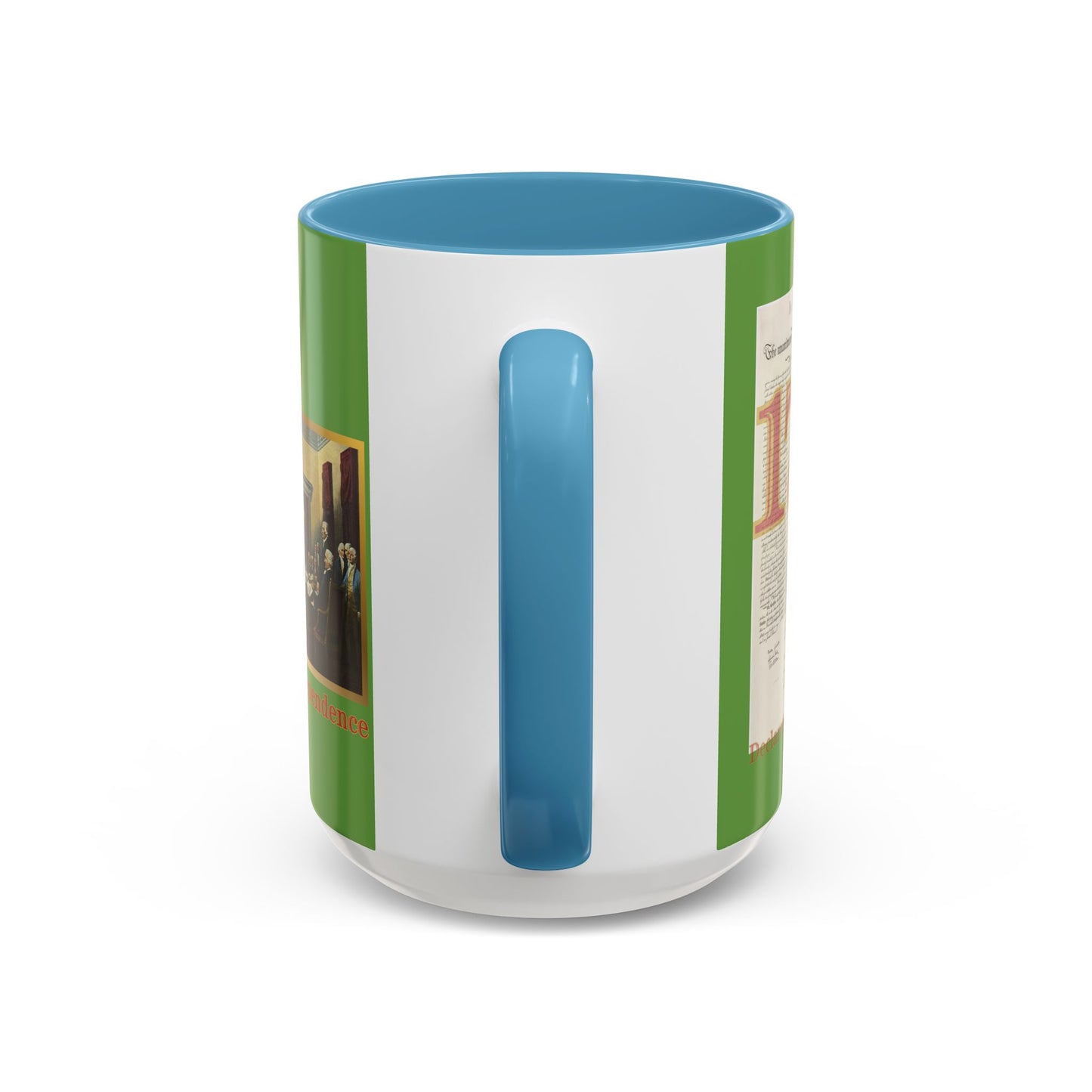 Declaration of Independence Green Accent Mug by theGreenDragonTavern.shop