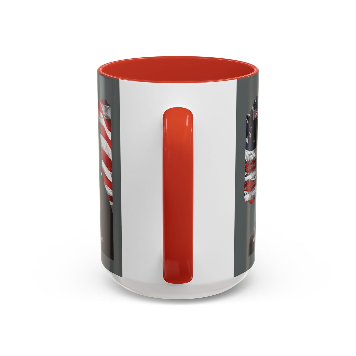 "I Have a Dream" MLKJr Grey Accent Mug by theGreenDragonTavern.shop