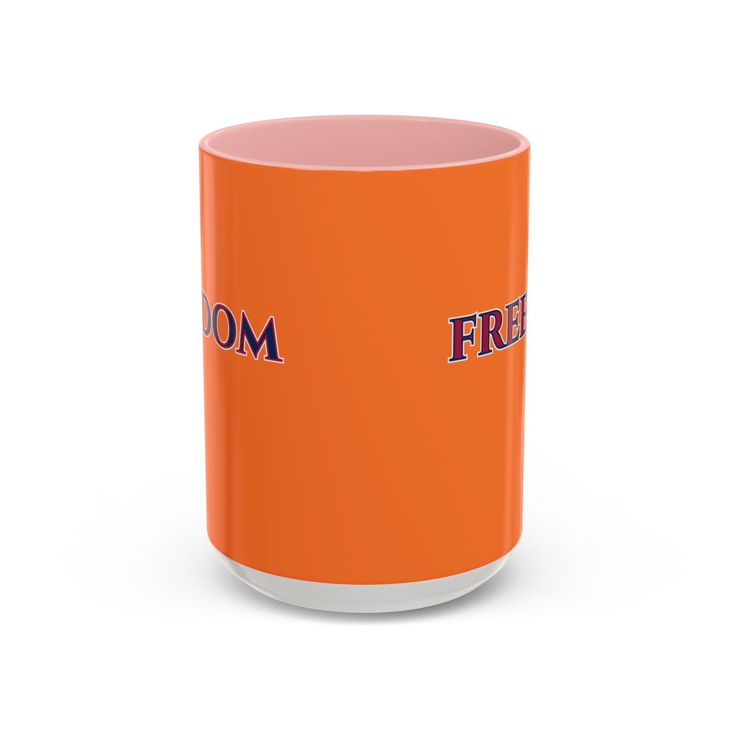 Freedom, Orange Accent Mug by theGreenDragonTavern.shop