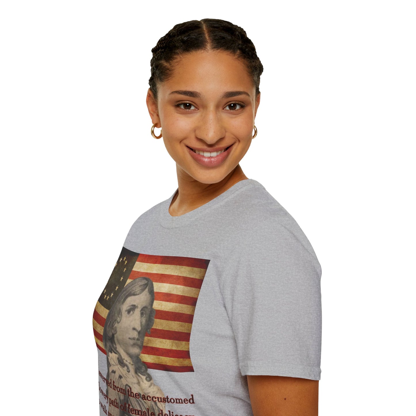 Deborah Sampson, America's Mulan Light colors Unisex T-Shirt by theGreenDragonTavern.shop