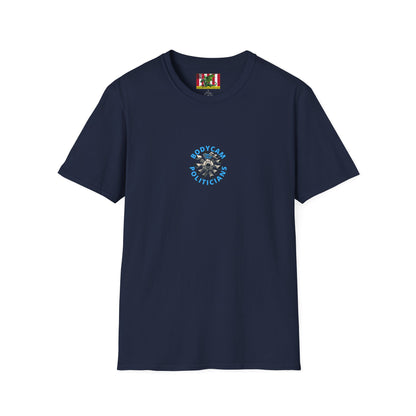 2-sided, Bodycam the Politicians Cameras Dark colors Unisex T-Shirt by theGreenDragonTavern.shop