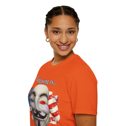 Ronald Reagan Freedom Vendetta Light colors Unisex T-Shirt by theGreenDragonTavern.shop