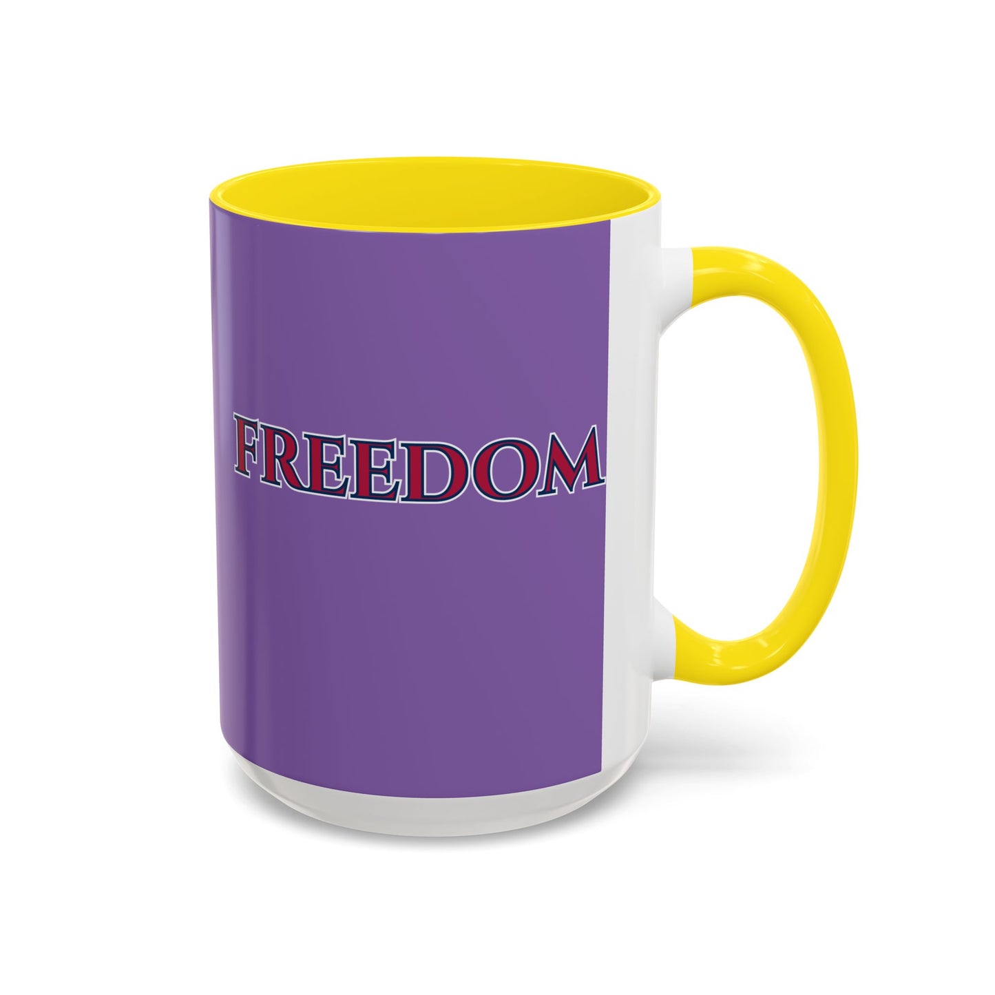 Freedom, Light Purple Accent Mug by theGreenDragonTavern.shop