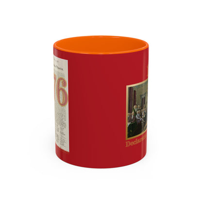 Declaration of Independence Red Accent Mug by theGreenDragonTavern.shop