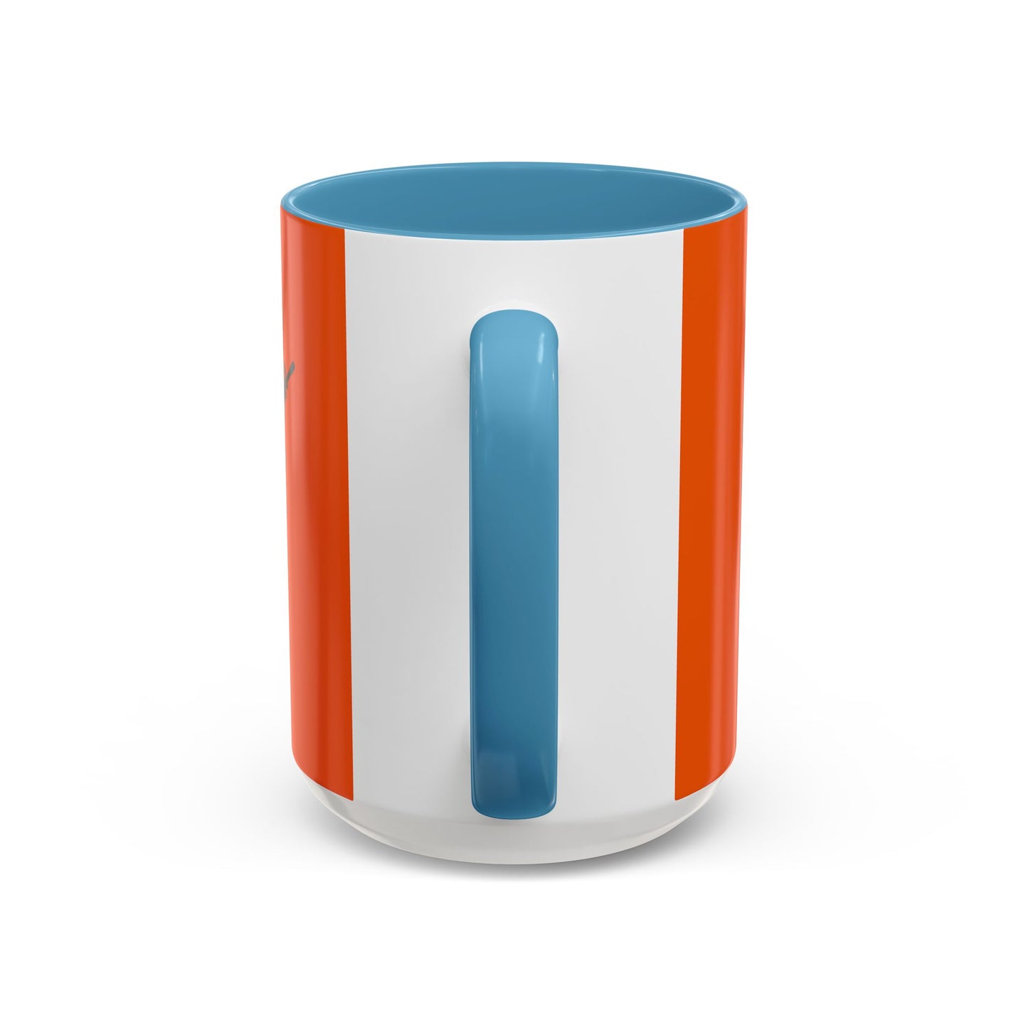 Hula Girl Packin' Heat Orange Accent Mug by theGreenDragonTavern.shop