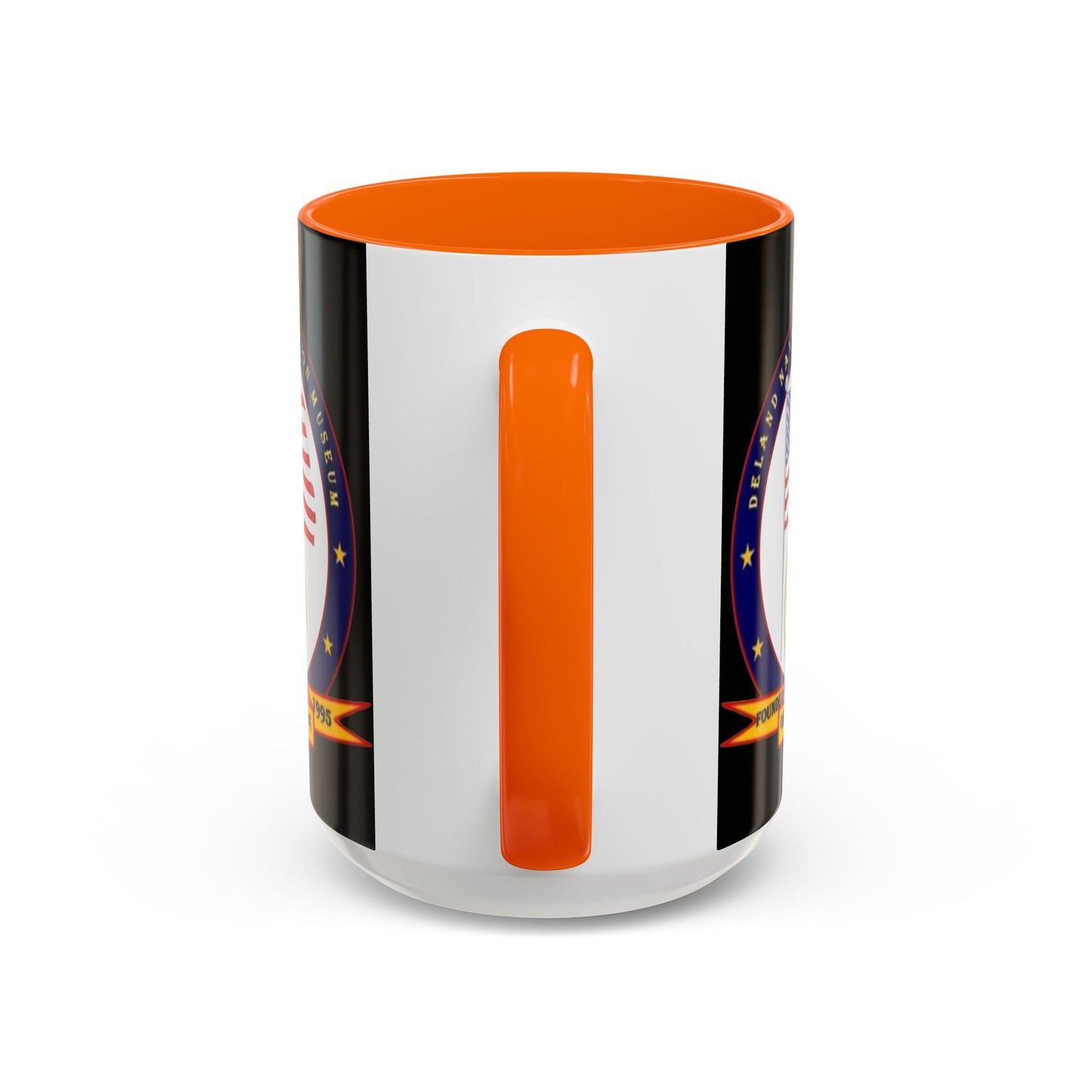 DeLand Naval Air Station Museum Black Accent Mug by theGreenDragonTavern.shop