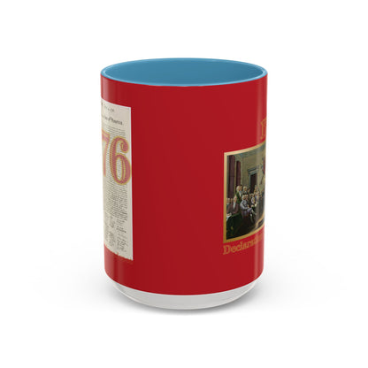 Declaration of Independence Red Accent Mug by theGreenDragonTavern.shop