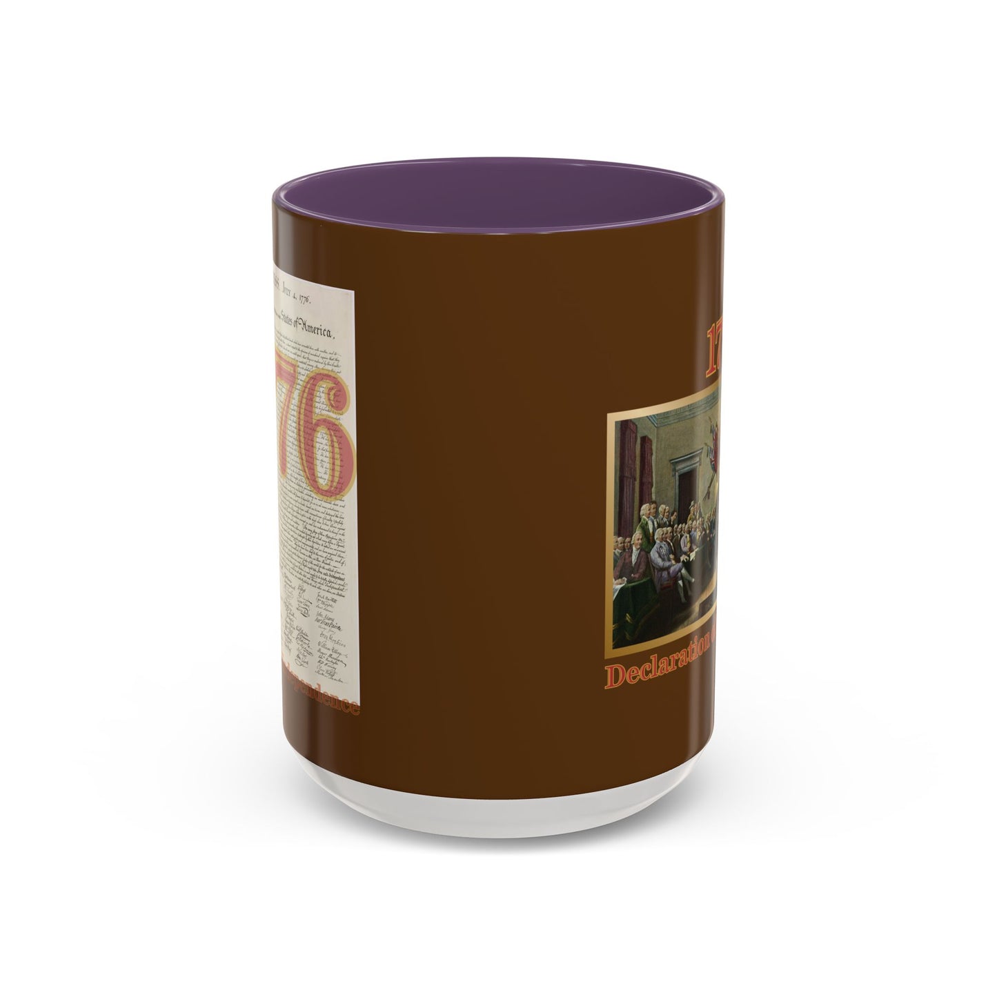 Declaration of Independence Brown Accent Mug by theGreenDragonTavern.shop