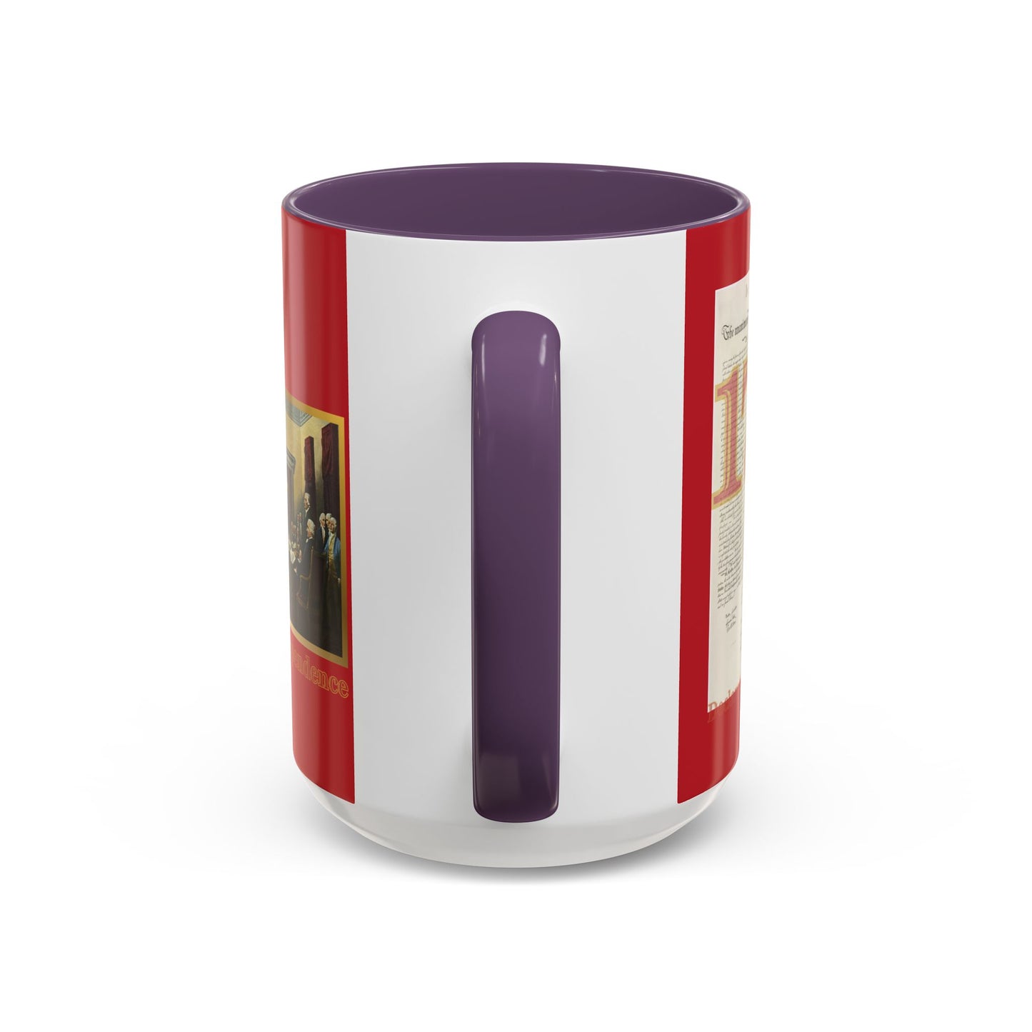 Declaration of Independence Red Accent Mug by theGreenDragonTavern.shop