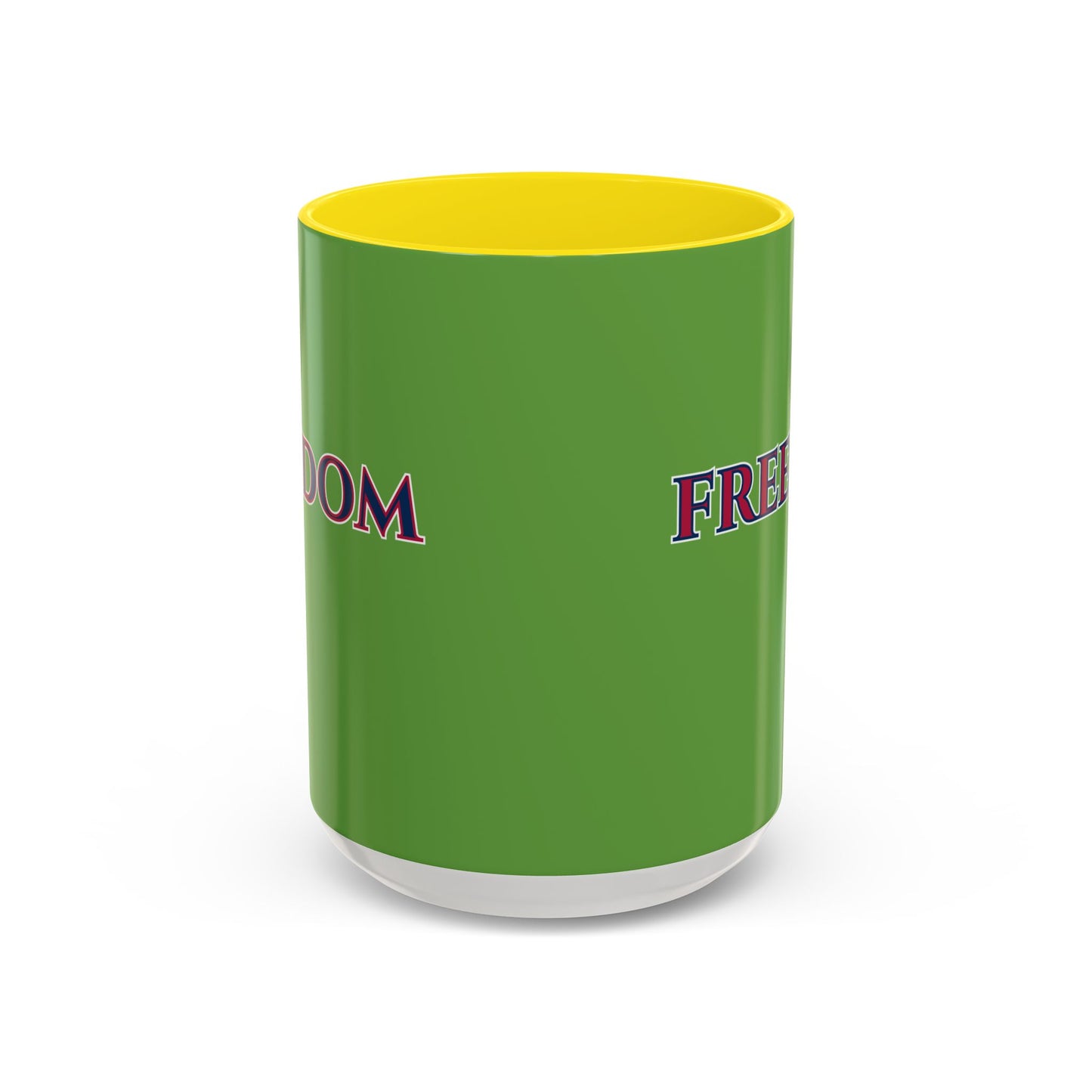 Freedom, Green Accent Mug by theGreenDragonTavern.shop