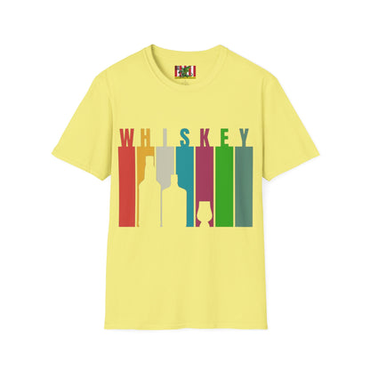 Whiskey spelled with an 'e' Light colors Unisex T-Shirt by theGreenDragonTavern.shop