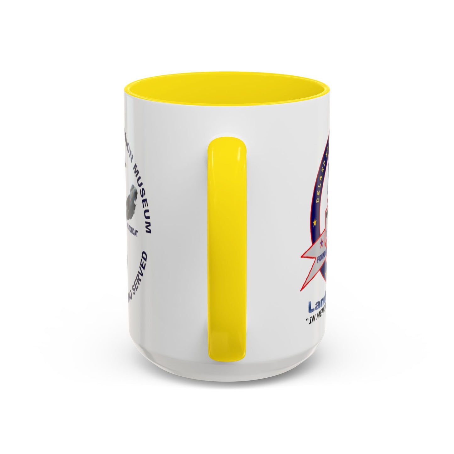 DNASM 2-sided, Founding & Student Art White Accent Mug by theGreenDragonTavern.shop