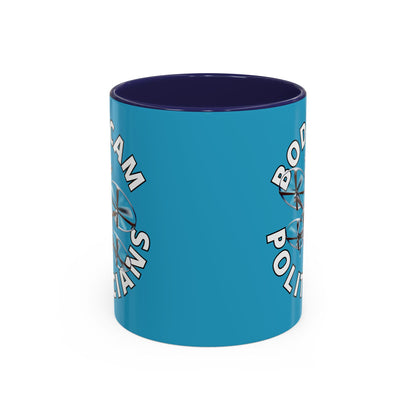 Bodycam the Politicians Drone Turquoise Accent Mug by theGreenDragonTavern.shop