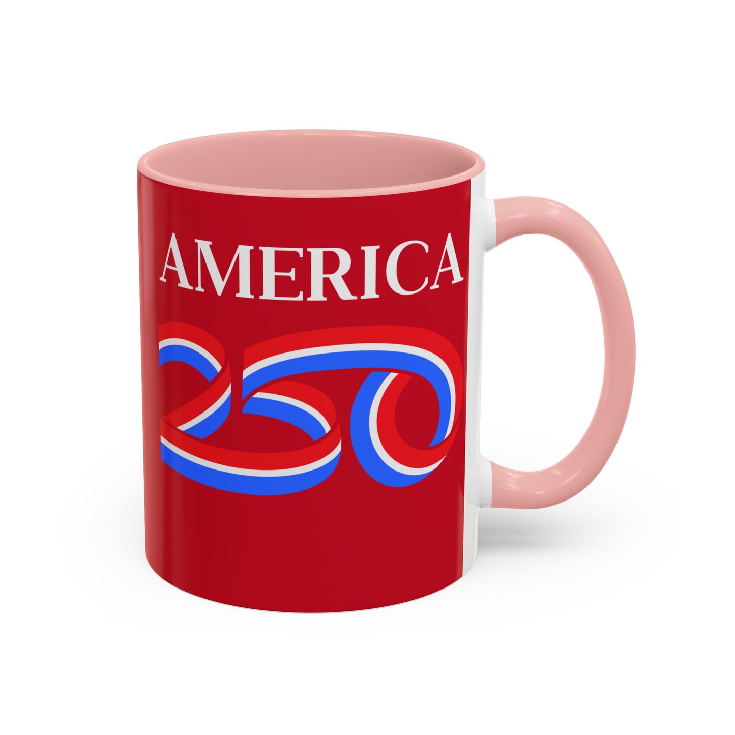America 250 Red Accent Mug by theGreenDragonTavern.shop