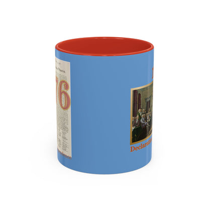 Declaration of Independence Light Blue Accent Mug by theGreenDragonTavern.shop