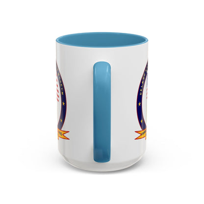 DeLand Naval Air Station Museum White Accent Mug by theGreenDragonTavern.shop