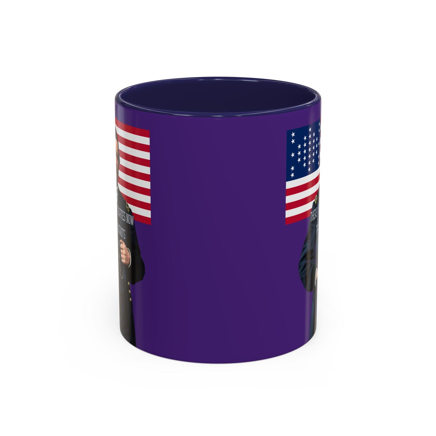 "Traitors and Patriots" Ulysses Grant Dark Purple Accent Mug by theGreenDragonTavern.shop