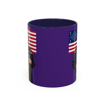 "Traitors and Patriots" Ulysses Grant Dark Purple Accent Mug by theGreenDragonTavern.shop