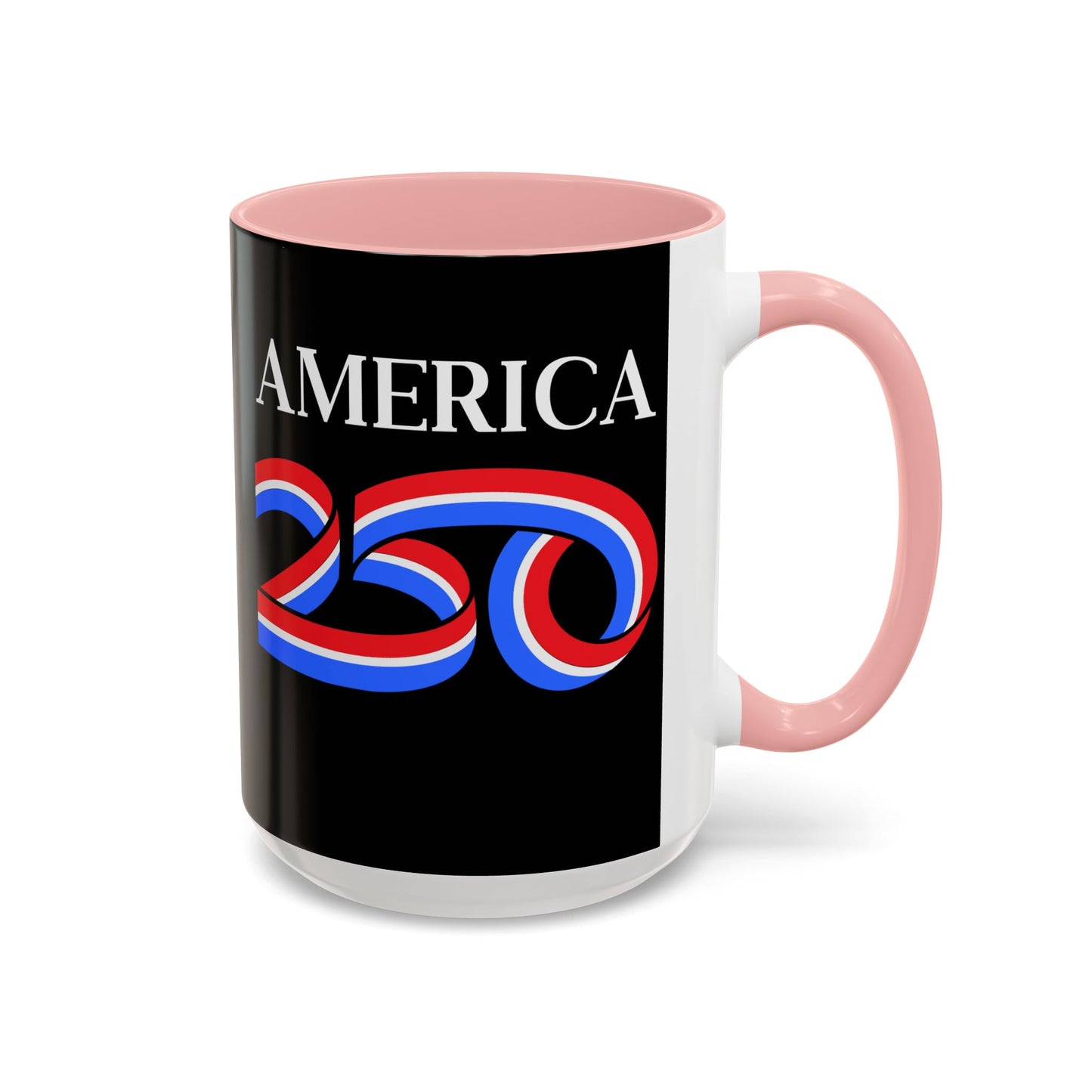 America 250 Black Accent Mug by theGreenDragonTavern.shop