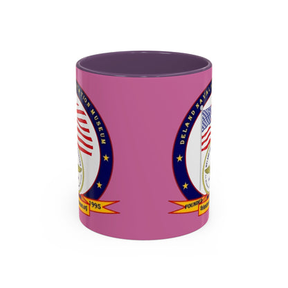 DeLand Naval Air Station Museum Pink Accent Mug by theGreenDragonTavern.shop