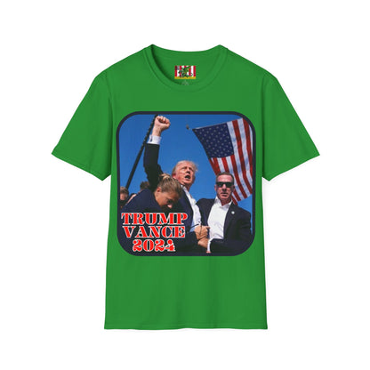 Trump and Vance 2024 Dark colors Unisex T-Shirt by theGreenDragonTavern.shop