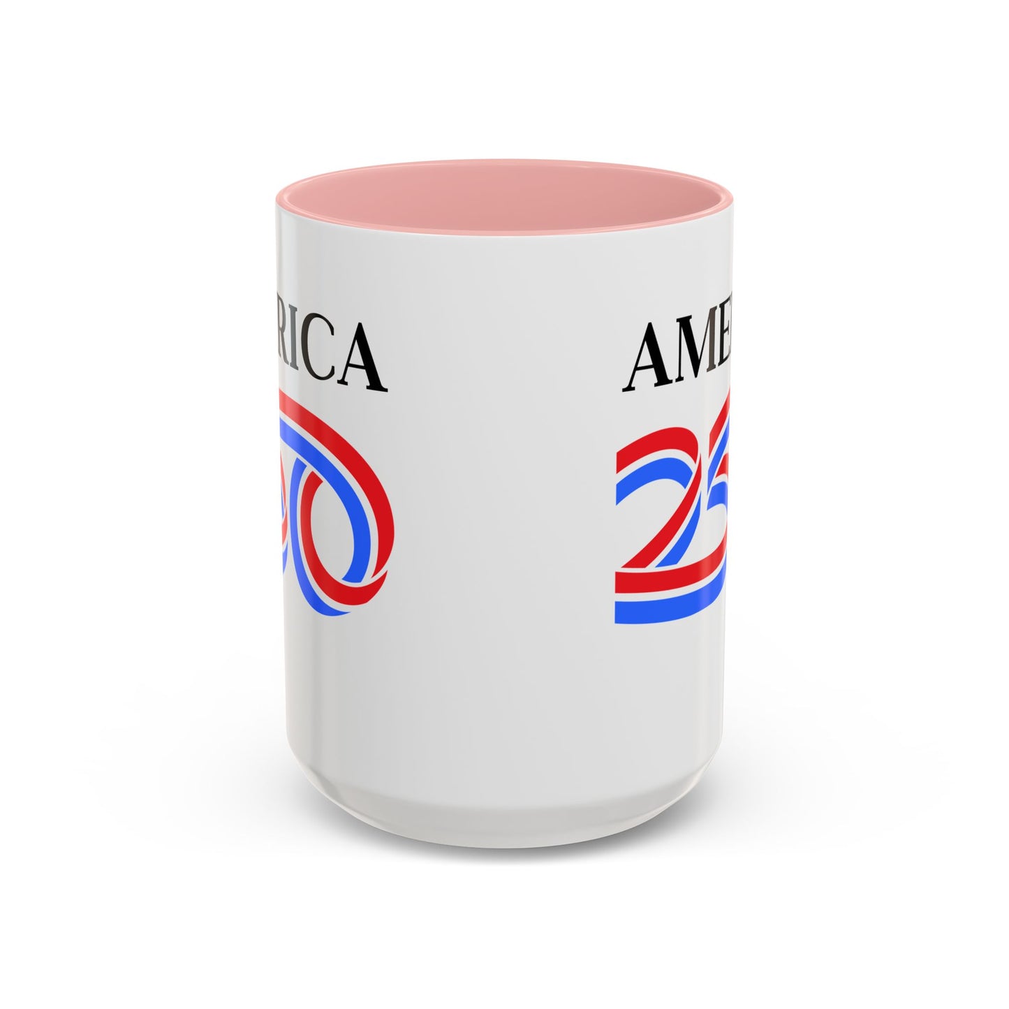 America 250 White Accent Mug by theGreenDragonTavern.shop
