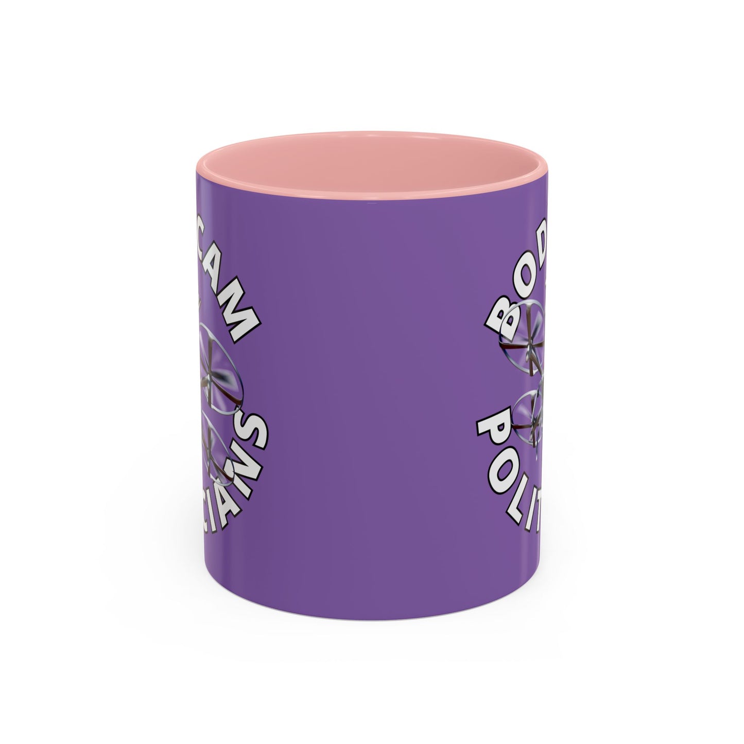 Bodycam the Politicians Drone Light Purple Accent Mug by theGreenDragonTavern.shop