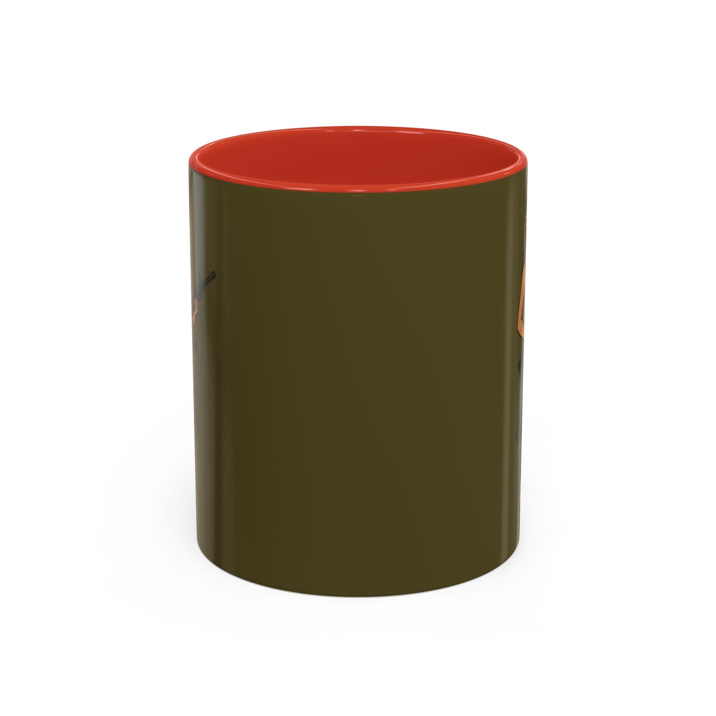 Hula Girl Packin' Heat Dark Green Accent Mug by theGreenDragonTavern.shop