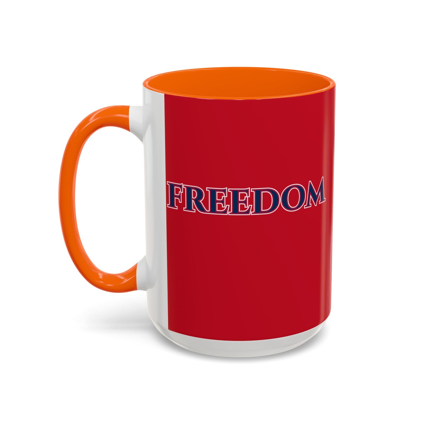 Freedom, Red Accent Mug by theGreenDragonTavern.shop