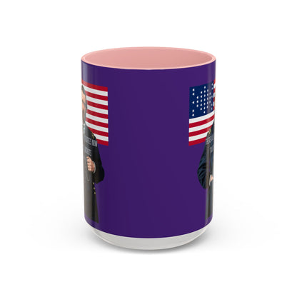 "Traitors and Patriots" Ulysses Grant Dark Purple Accent Mug by theGreenDragonTavern.shop