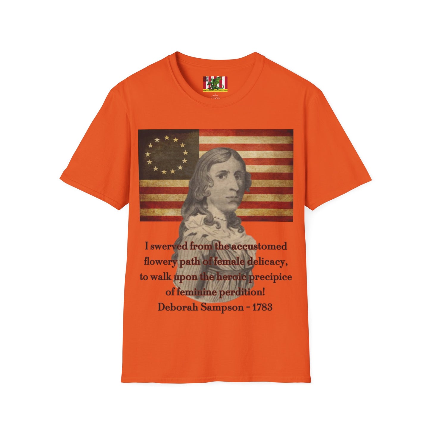 Deborah Sampson, America's Mulan Light colors Unisex T-Shirt by theGreenDragonTavern.shop