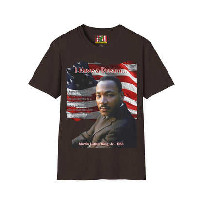 "I Have a Dream" MLKJr Dark colors Unisex T-Shirt by theGreenDragonTavern.shop