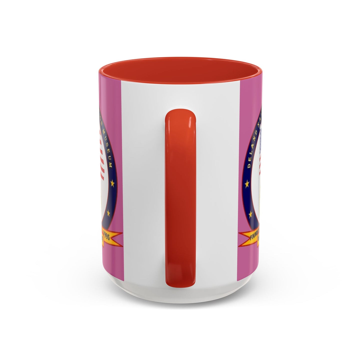 DeLand Naval Air Station Museum Pink Accent Mug by theGreenDragonTavern.shop